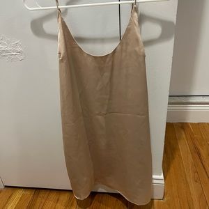 Cotton Candy LA Gold slip dress